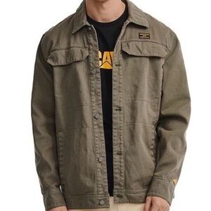 Caterpillar Dusty Olive Heritage Uniform Twill Shirt Jacket Small NWT
